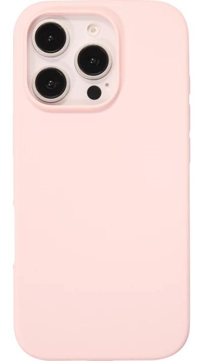 Coque iPhone 16 Pro - Soft Touch - Rose clair