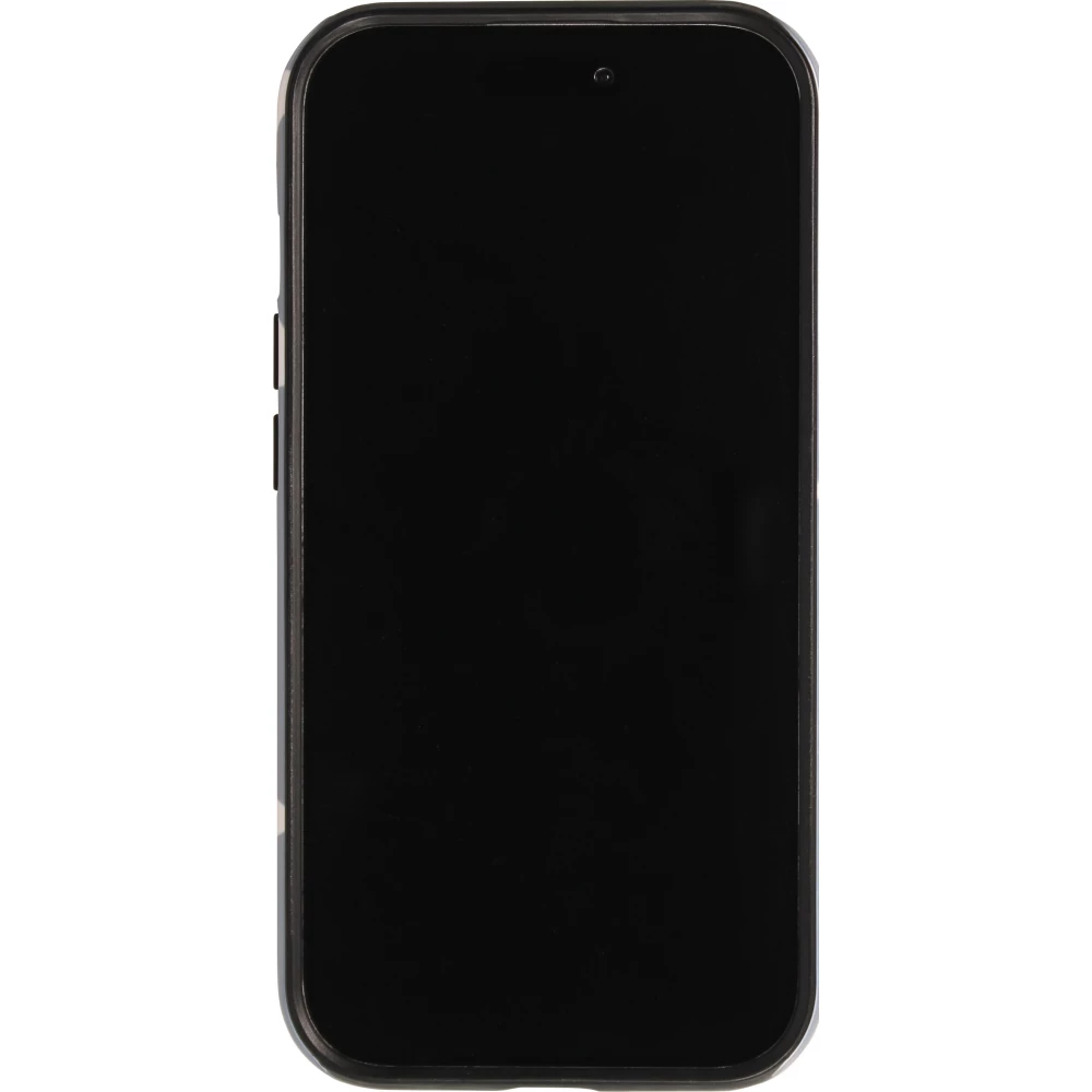 Coque iPhone 16 Pro - Star pop à motif étoiles double protection renforcée avec intérieur en silicone et extérieur en plastique rigide - Bleu