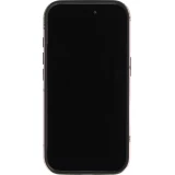 Coque iPhone 16 Pro - Star pop à motif étoiles double protection renforcée avec intérieur en silicone et extérieur en plastique rigide - Brun