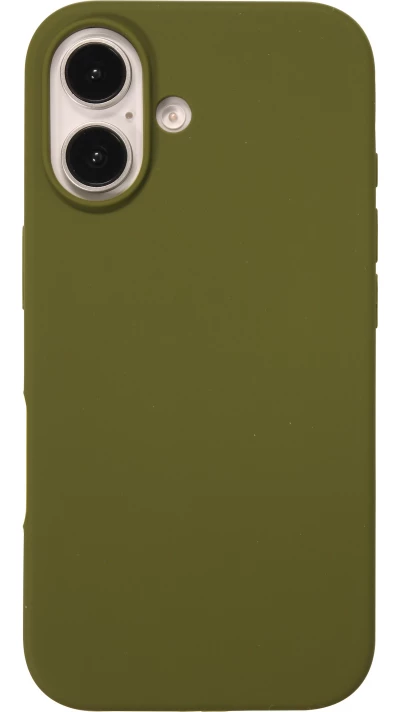 Coque iPhone 16 - Soft Touch - Vert militaire