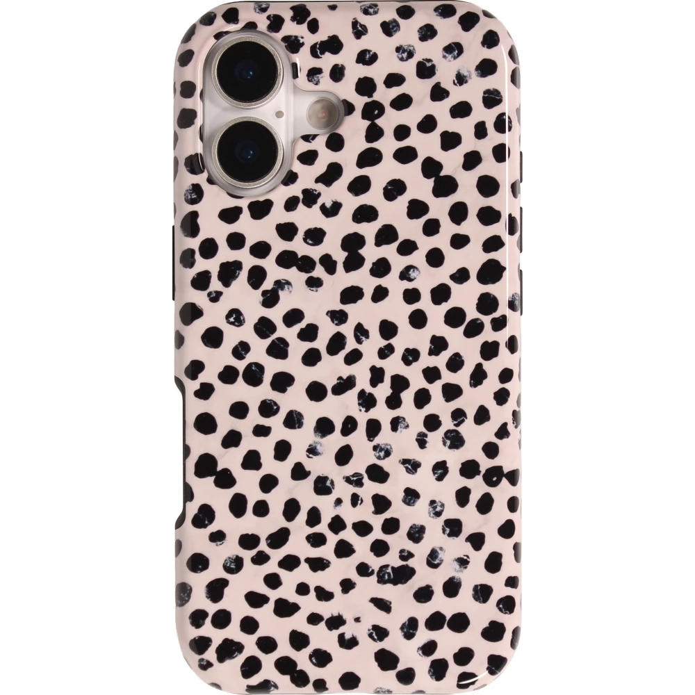 Coque iPhone 16 - Wild Leopard MagSafe protection int&eacute;grale renforc&eacute;e et int&eacute;rieur en silicone - Multicolore