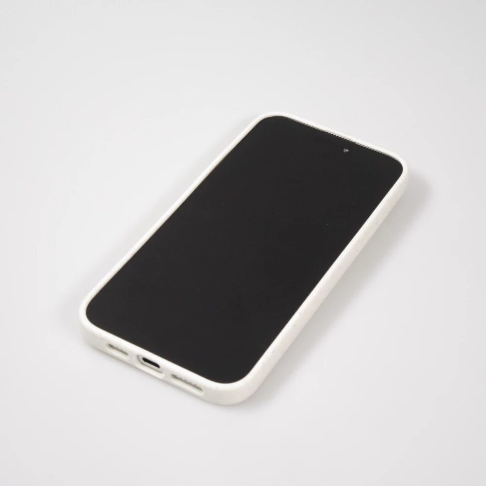 iPhone 16e Case Hülle - Bio Eco-Friendly biologisch Kompostierbar ökologisch - Weiss