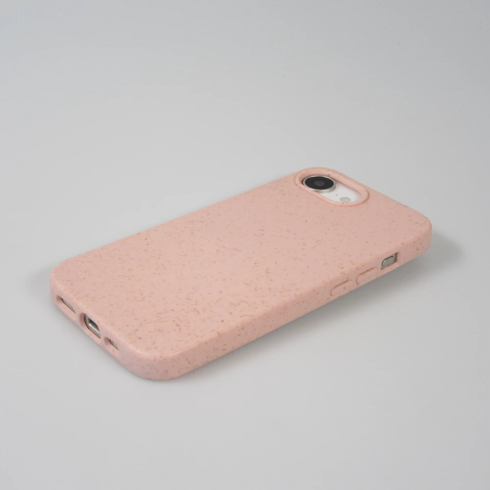 Coque iPhone 17e / 16e - Bio Eco-Friendly biodégradable écologique nature - Rose