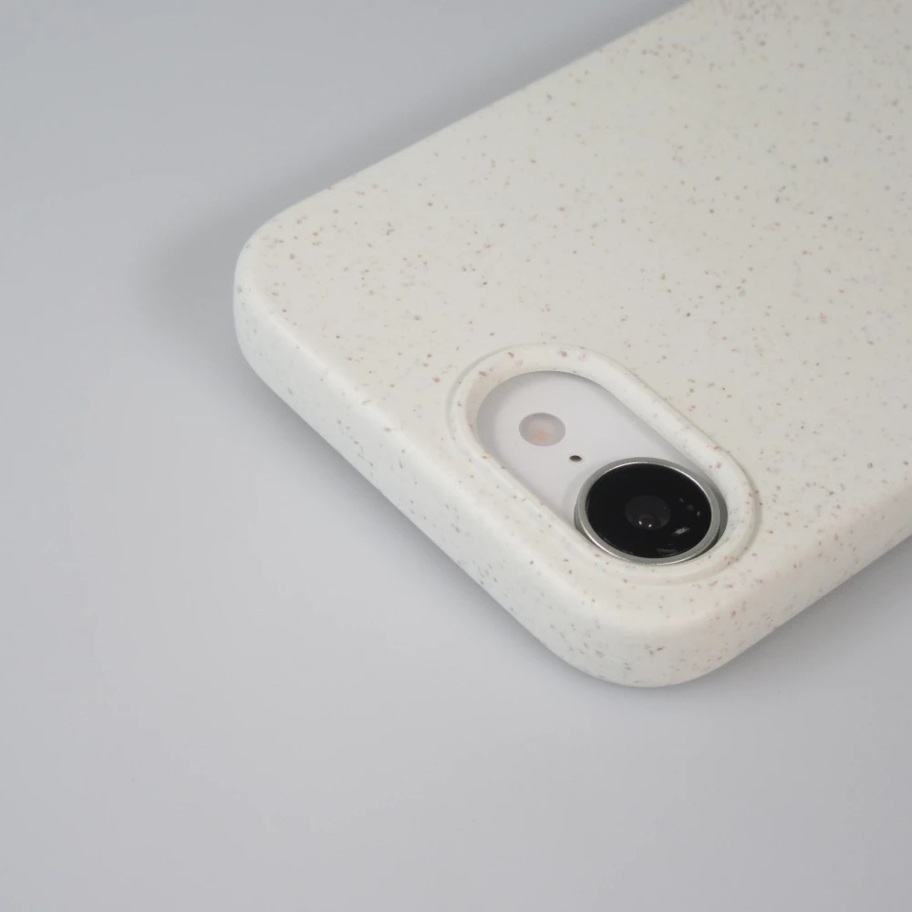 Samsung iPhone 16e Case Hülle - Bio Eco-Friendly Vegan mit Handykette Necklace - Weiss