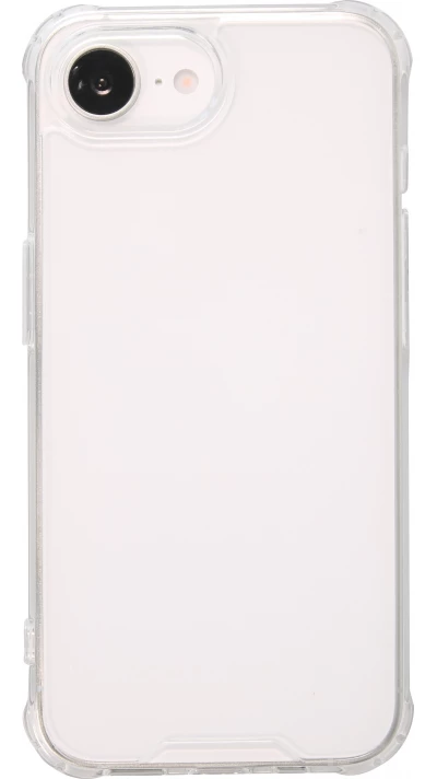 iPhone 16e Case Hülle - Bumper Glass TPU Anti-Schock mit Acryl - Transparent