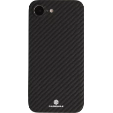 iPhone 16e Case Hülle - Carbomile Schutzcase aus echtem Aramid Carbonfaser - Schwarz