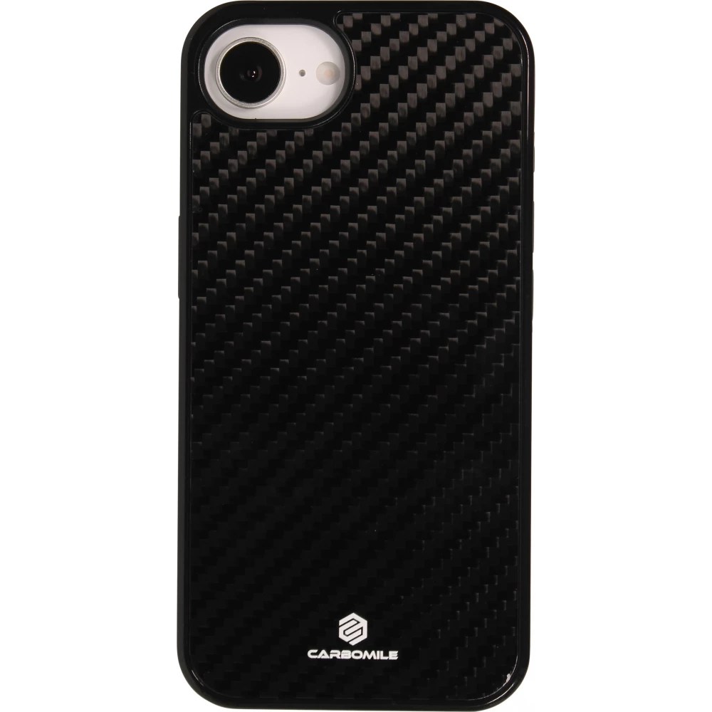 Coque iPhone 17e / 16e - Carbomile fibre de carbone (compatible MagSafe)