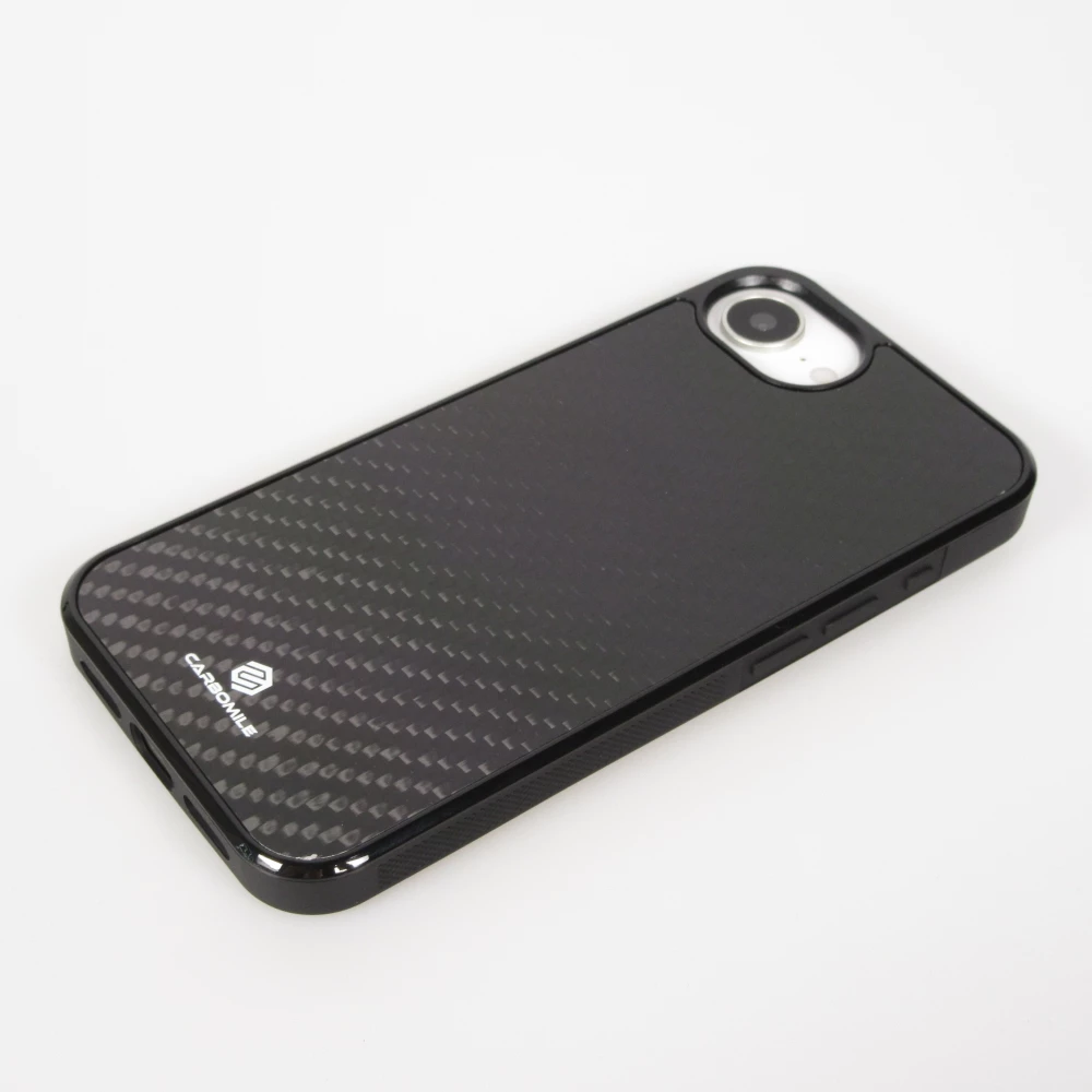 Coque iPhone 17e / 16e - Carbomile fibre de carbone (compatible MagSafe)