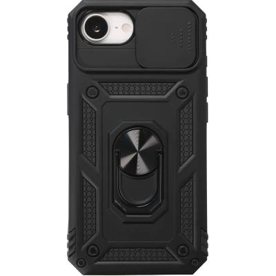 iPhone 16e Case Hülle - Full Body Armor Military-Grade - Schwarz