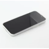 Coque iPhone 17e / 16e - Gel petit coeur transparent - Noir