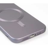 Coque iPhone 16e - Gel souple avec vitre de protection caméra MagSafe - Gris foncé