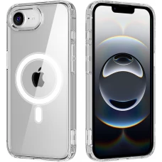 Coque iPhone 17e / 16e - Gel transparent compatible MagSafe silicone TPU Super Clear