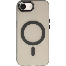 Coque iPhone 16e - Jelly Color semi-transparent avec MagSafe - Noir