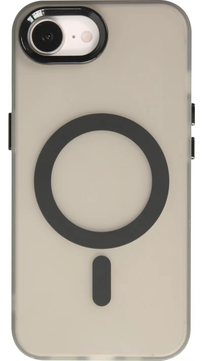 Coque iPhone 17e / 16e - Jelly Color semi-transparent avec MagSafe - Noir
