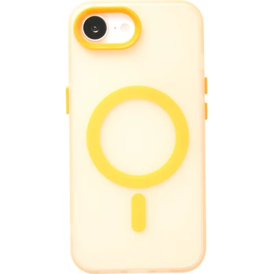 iPhone 16e Case Hülle - Jelly Color Semi-transparent mit MagSafe - Orange - Orange