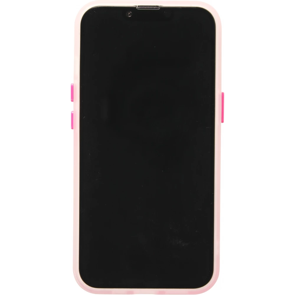 Coque iPhone 16e - Jelly Color semi-transparent avec MagSafe - Rose