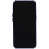 Coque iPhone 17e / 16e - Silicone Mat Coeur doré - Bleu