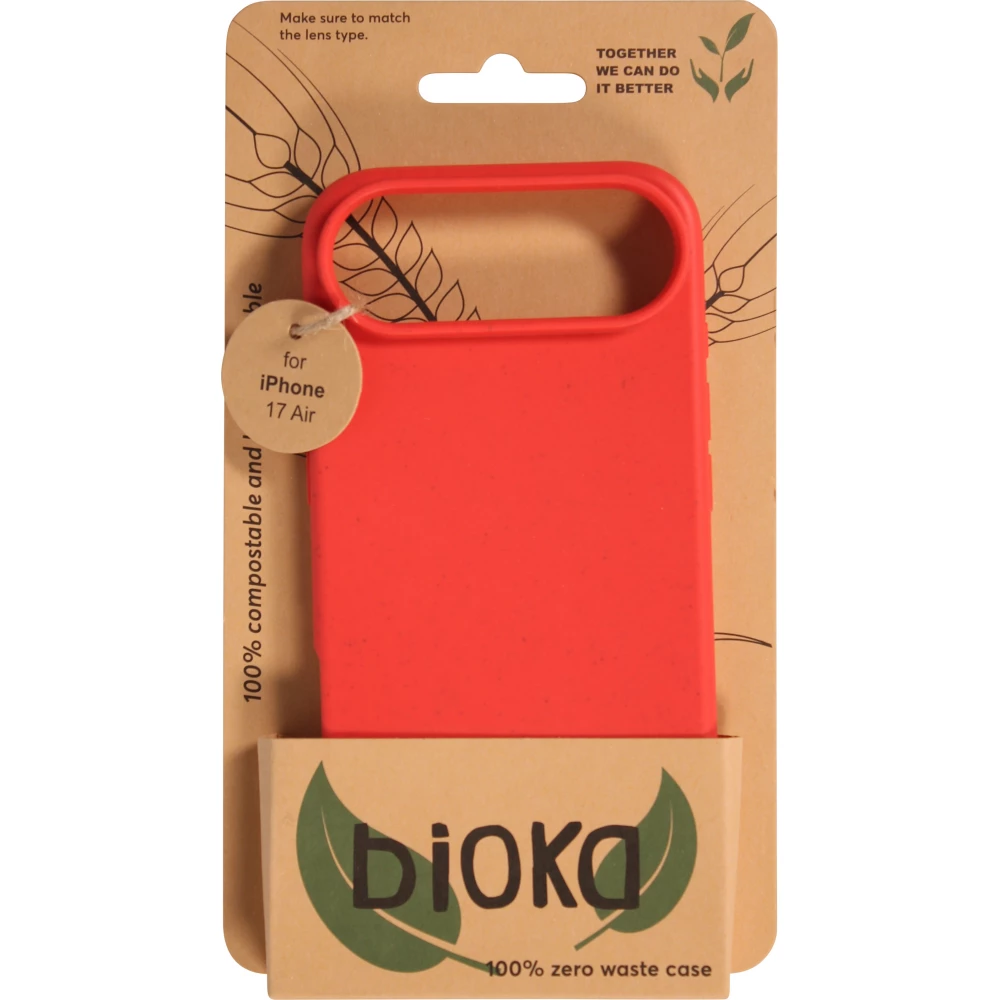Coque iPhone Air - Bioka biodégradable et compostable Eco-Friendly - Rouge