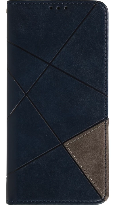Hülle iPhone Air - Flip Geometrisch blau