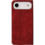 Hülle iPhone Air - Flip Geometrisch - Rot
