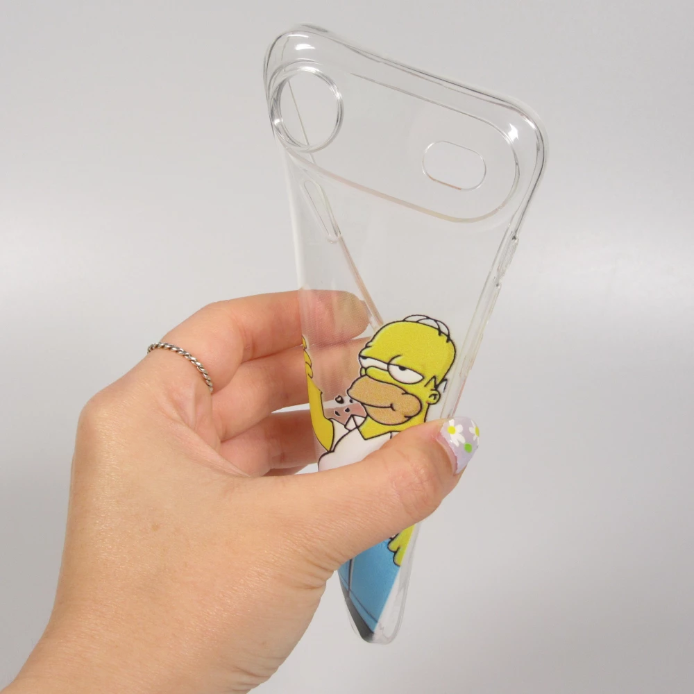 iPhone Air Case Hülle - Gummi cartoon Homer Simpson
