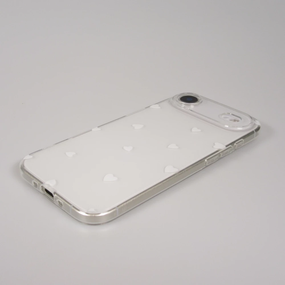 iPhone Air Case Hülle - Gummi kleines Herz - Weiss