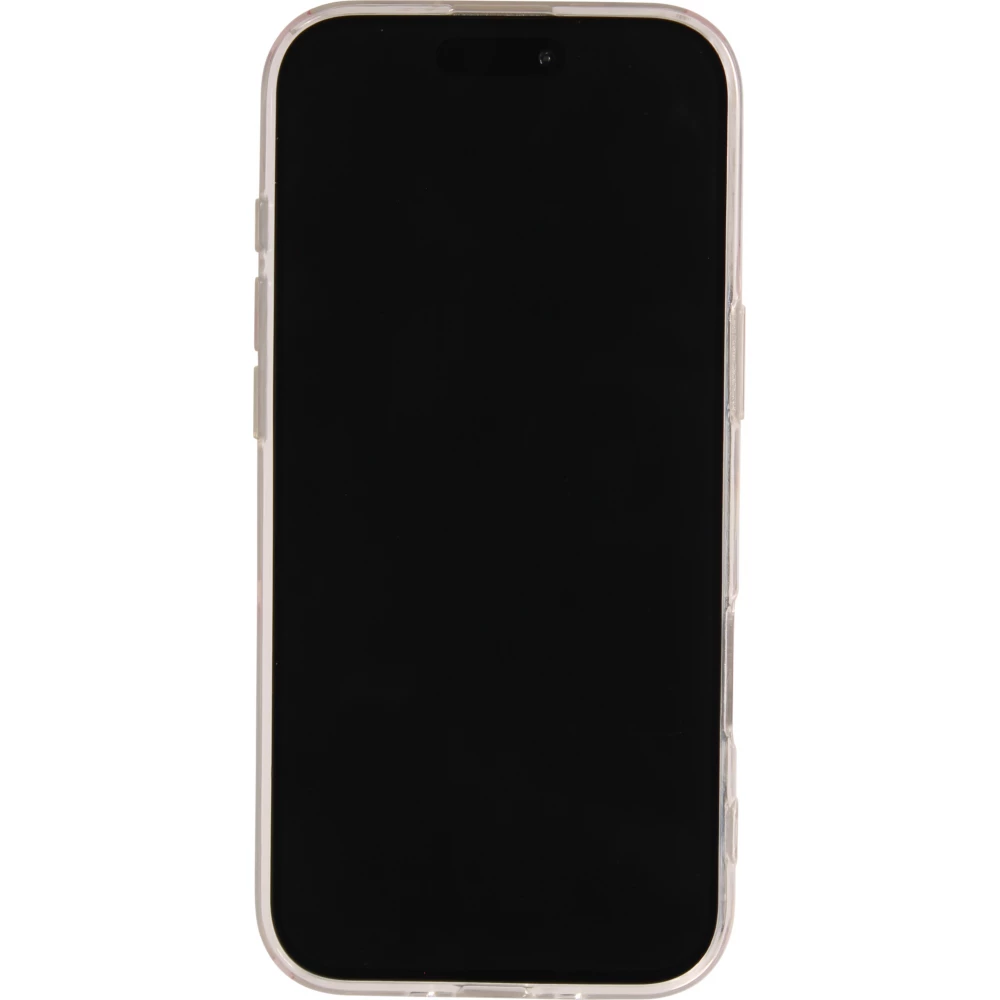 Coque iPhone Air - Gel petit coeur transparent - Rouge