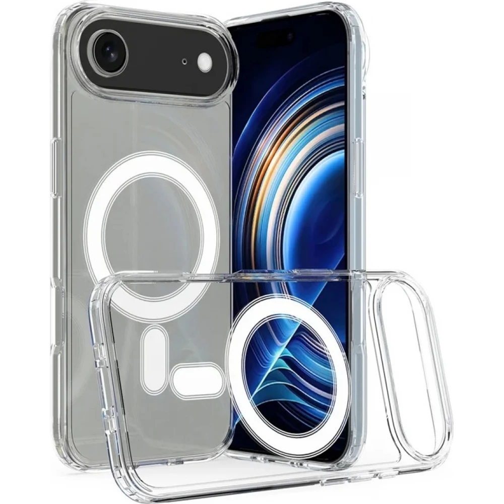 Hülle iPhone Air - MagSafe kompatibel Gummi transparent TPU Silikon