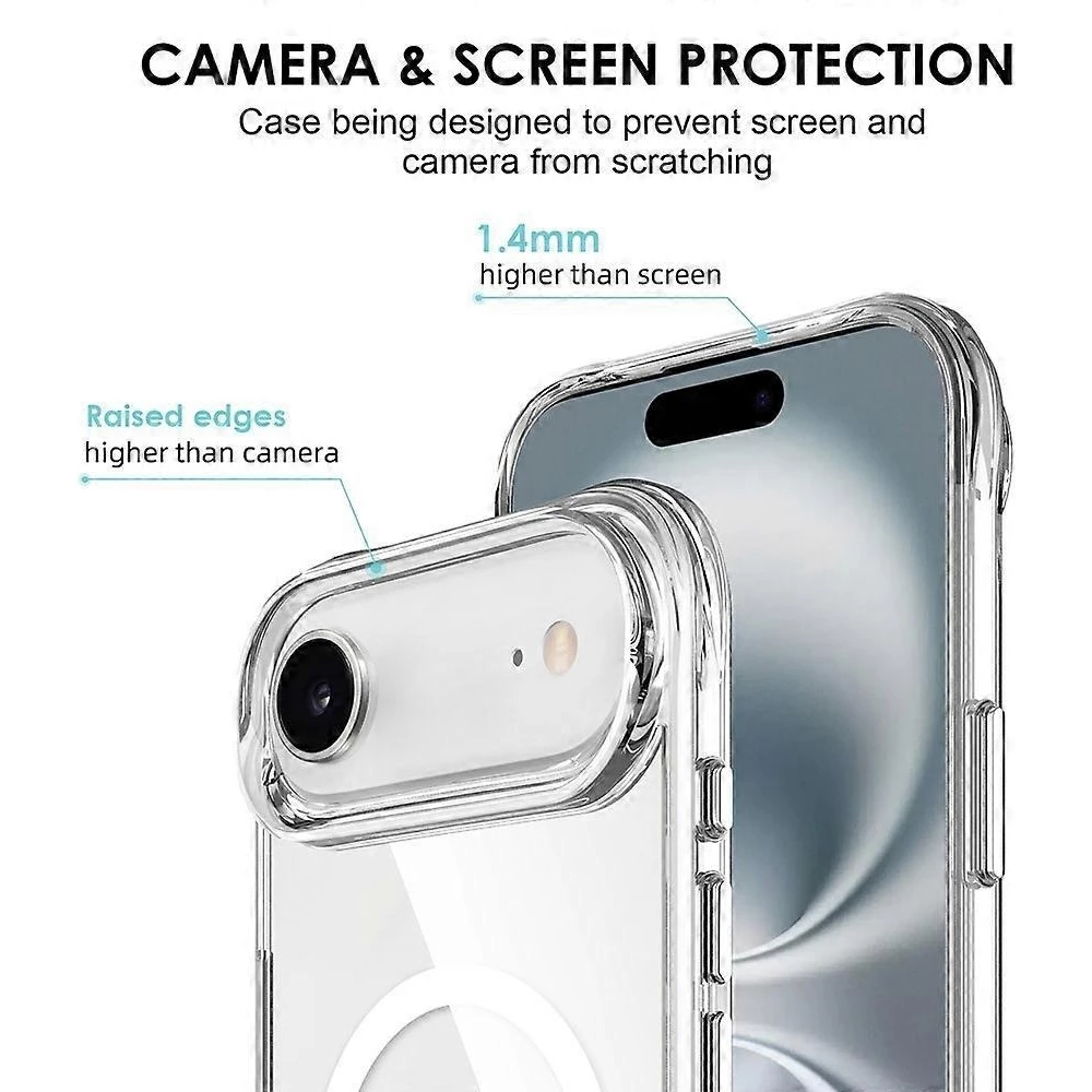 Hülle iPhone Air - MagSafe kompatibel Gummi transparent TPU Silikon