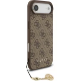 iPhone 17 Air Case Hülle - Guess 4G Charm Elegante Schutz Raffiniertes Design Trendaccessoire - Braun