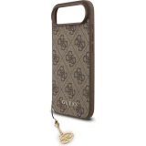 iPhone 17 Air Case Hülle - Guess 4G Charm Elegante Schutz Raffiniertes Design Trendaccessoire - Braun