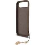 iPhone 17 Air Case Hülle - Guess 4G Charm Elegante Schutz Raffiniertes Design Trendaccessoire - Braun