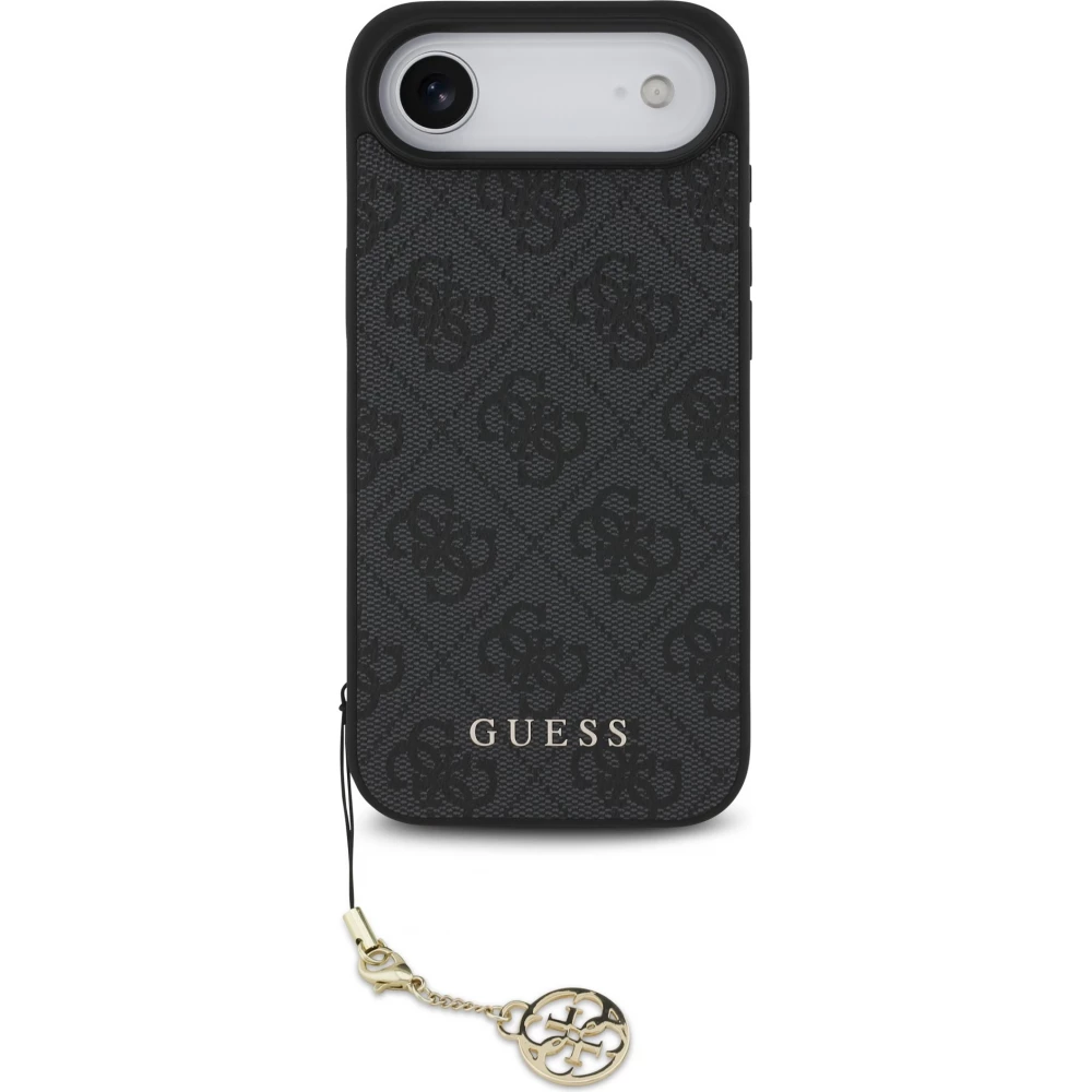iPhone 17 Air Case Hülle - Guess 4G Charm Elegante Schutz Raffiniertes Design Trendaccessoire - Grau