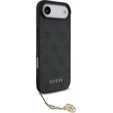 iPhone 17 Air Case Hülle - Guess 4G Charm Elegante Schutz Raffiniertes Design Trendaccessoire - Grau