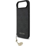 iPhone 17 Air Case Hülle - Guess 4G Charm Elegante Schutz Raffiniertes Design Trendaccessoire - Grau