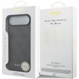 iPhone 17 Air Case Hülle - Guess 4G Charm Elegante Schutz Raffiniertes Design Trendaccessoire - Grau