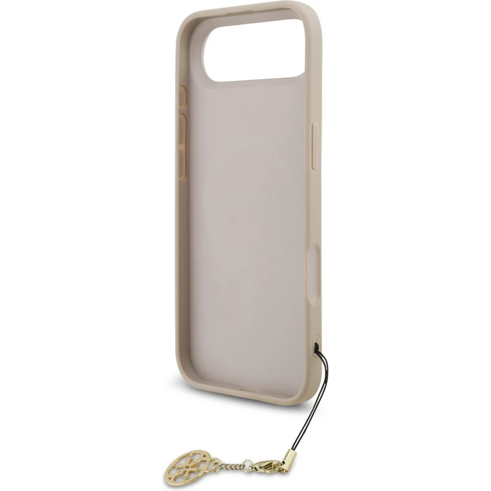 iPhone 17 Air Case Hülle - Guess 4G Charm Elegante Schutz Raffiniertes Design Trendaccessoire - Rosa
