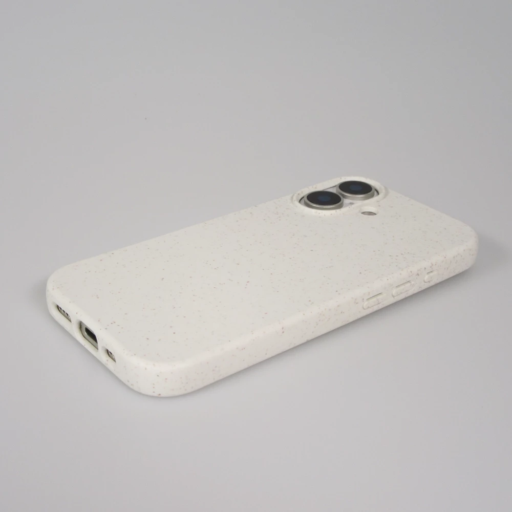 Coque iPhone 17 - Bio Eco-Friendly biodégradable écologique nature - Blanc