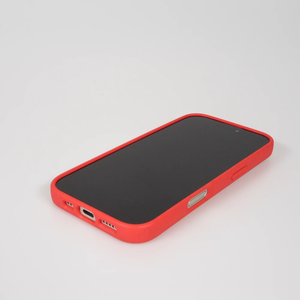Coque iPhone 17 - Bio Eco-Friendly biodégradable écologique nature - Rouge