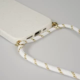 Coque iPhone 17 - Bio Eco-Friendly nature avec cordon collier - Blanc
