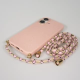 Coque iPhone 17 - Bio Eco-Friendly nature avec cordon collier - Rose