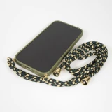 iPhone 17 Case Hülle - Bio Eco-Friendly Vegan mit Handykette Necklace - Dunkelgrün