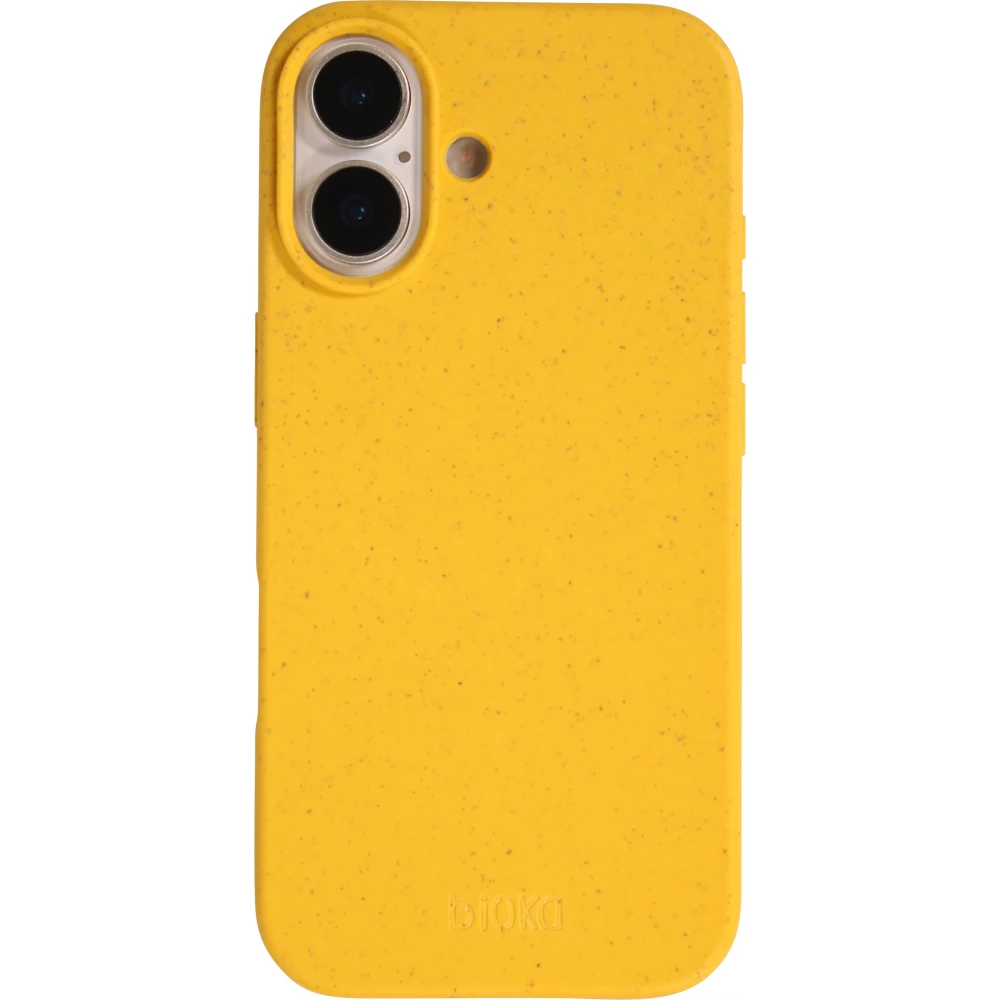 Coque iPhone 17 - Bioka biodégradable et compostable Eco-Friendly jaune