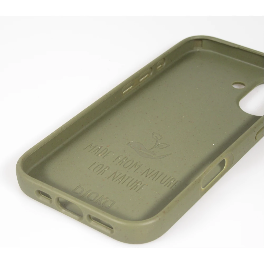 Coque iPhone 17 - Bioka biodégradable et compostable Eco-Friendly - Vert foncé