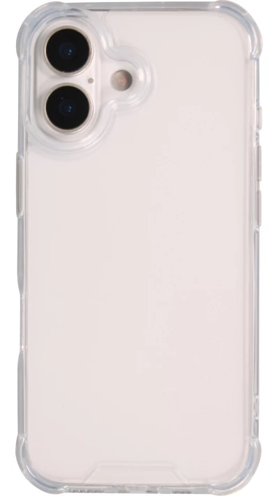 Coque iPhone 17 - Bumper Glass Hybrid TPU silicone anti-choc - Transparent