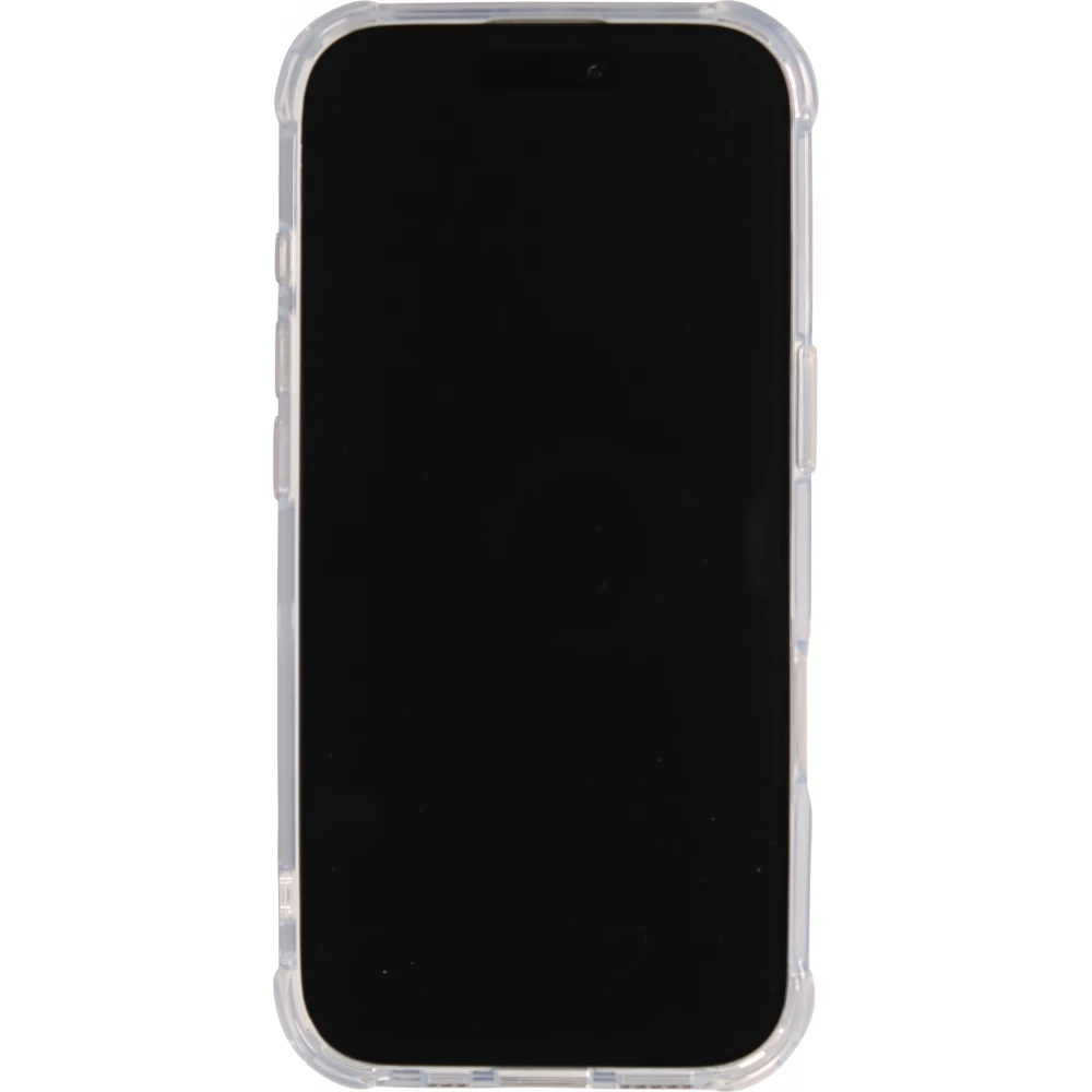 Coque iPhone 17 - Bumper Glass Hybrid TPU silicone anti-choc - Transparent