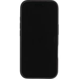 Coque iPhone 17 - Design perfor&eacute; semi-transparent MagSafe avec support int&eacute;gr&eacute; et bords renforc&eacute;s en silicone - Noir