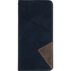 Coque iPhone 17 - Flip Géometrique - Bleu