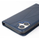 Coque iPhone 17 - Flip Géometrique - Bleu
