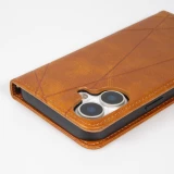 Coque iPhone 17 - Flip Géometrique brun clair